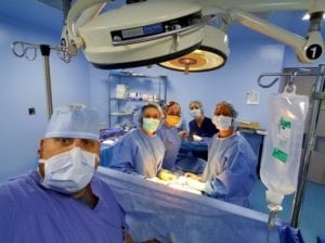 Dr. Pinkerton in the OR