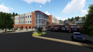 Architect's rendering of the new facility. Courtesy Capital Growth Medvest.