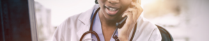 physician answering phone