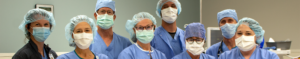 group of surgeons, nurses, and techs